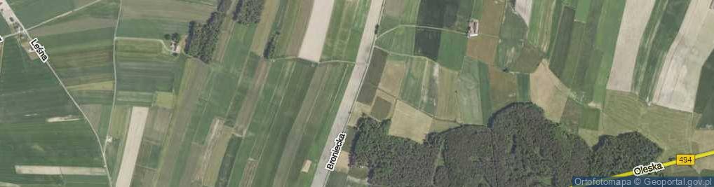 Zdjęcie satelitarne Broniecka ul.